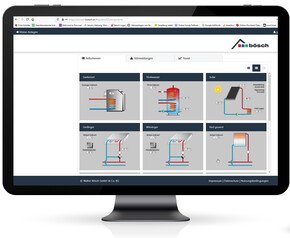 Bildschirm mit boesch connect | © bösch heizung.klima.lüftung